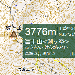 日本の山岳標高1003山
